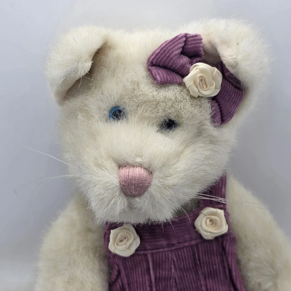 Boyds Bears Collection‎ Purple Corduroy Overalls 12